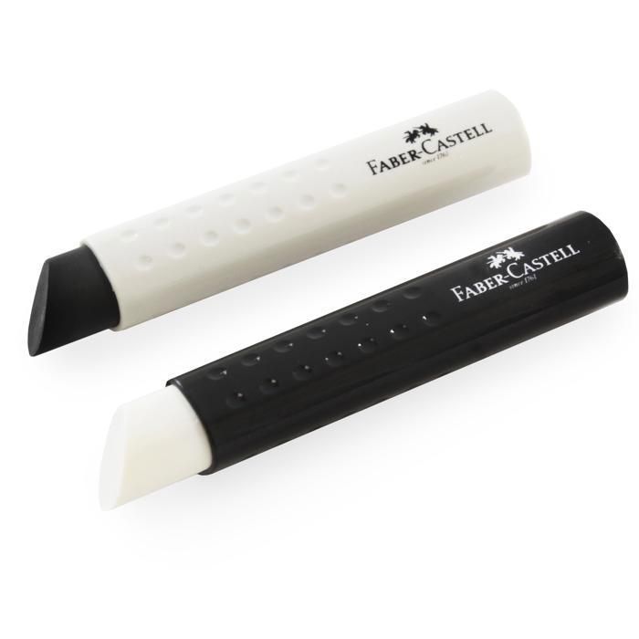 Gomme à Effacer Faber-Castell – Blanche – Boîte De Rangement – Pour Fusains, Pastels, Films – Malléable Et Réceptive