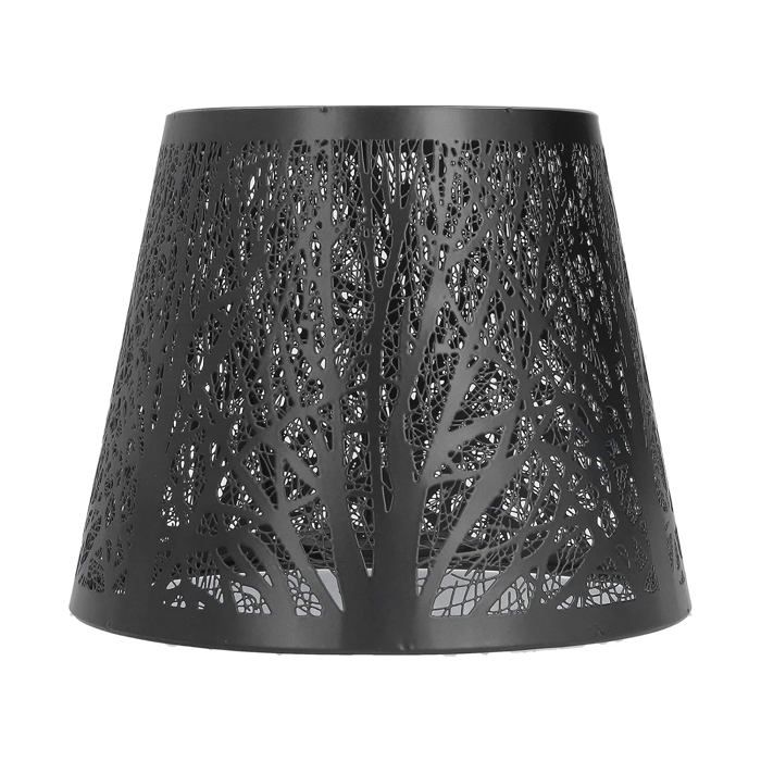 Predolo Abat-jour Moderne Motif Arbres En Métal Noir - Pour Lampe De Table Et Lampadaire