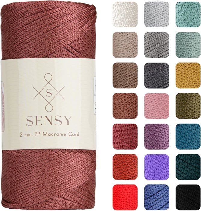 Cordino Per Macramè 4mm X 130m - Poliestere, Per Borse Uncinetto, Appendiabiti, Home Decor, Nero - Foto 6