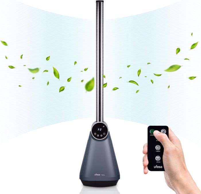 Ventilateur Colonne Sans Pales - Silencieux Avec Humidificateur, 6 Vitesses - 2