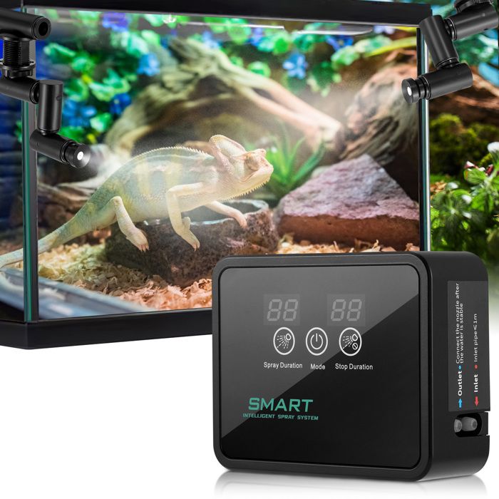 Meilleurs prix pour Brumisateur Terrarium Humidificateur Terrarium avec Minuterie et Arroseur de Brouillard Réglables 360° Système de Brumisation