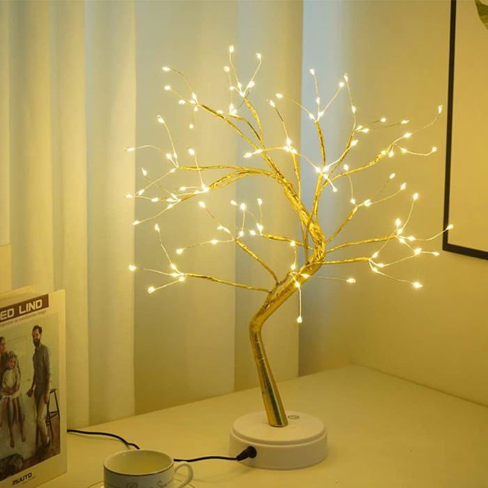 Arbre Lumineux LED Bonsaï Lampe de Table 50cm Lampe de table LED Bonsai 108 LED Lampe de Table Arbre Bonsaï Table Lampe Maison Noël