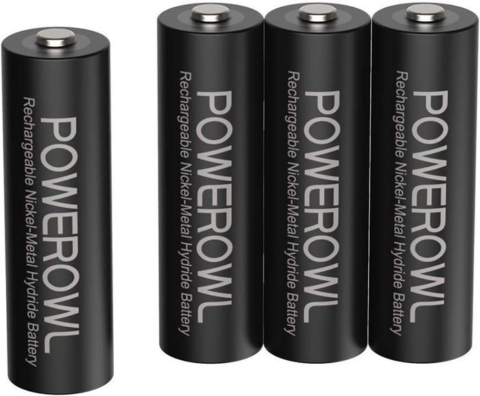 4pcs Piles AA Rechargeables 2800mAh 1 2V LR6 NiMH Batterie Rechargeable 1200 Cycles Haute Capacité Accu