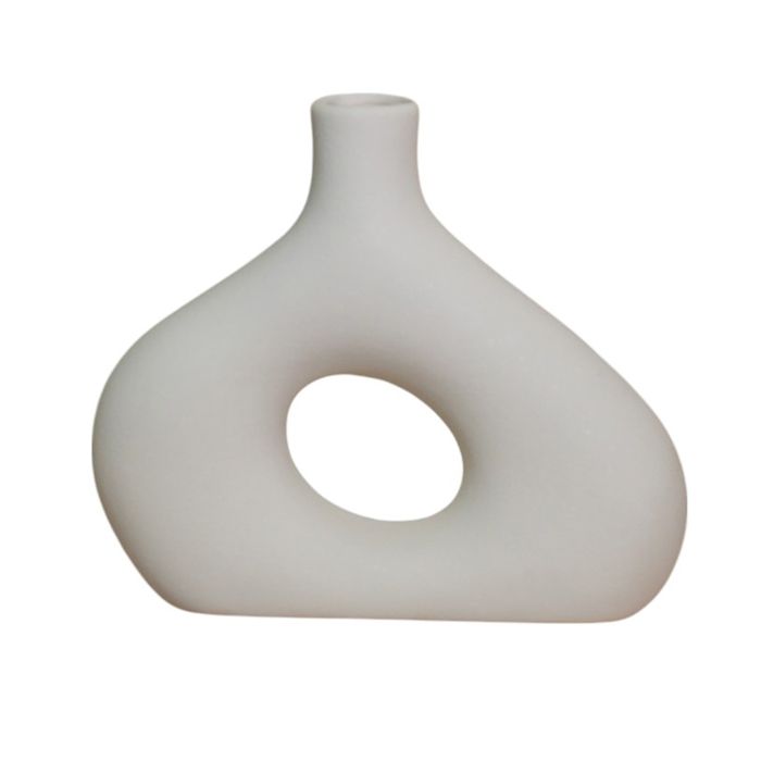 ISEA XL - Vase en céramique blanc H23 cm ISEA XL - Vase en céramique blanc H23 cm