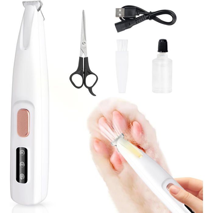 Comparer les prix de Tondeuse ChienTondeuse ChatTondeuse pour Chien Rasoir pour Chiens Chat Faible BruitRechargeable par USBLED Étanche IPX5