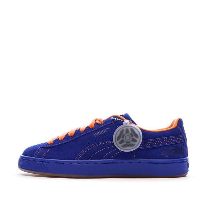 Baskets Bleues/Oranges Garçon Puma Suede Rocket League Jr