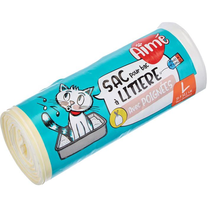 Meilleurs prix pour Sacs hygiéniques pour litière - TRAHOO - 50x38.5 cm - Poignées refermables - Fabrication française