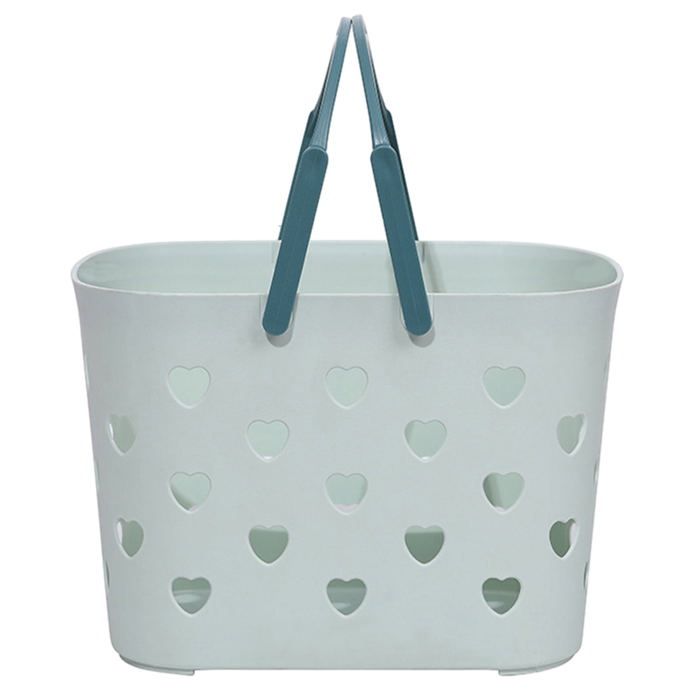 Organisateur de baignoire et de douche panier de douche portable 2 étagères - 1 panier - 2 compartiments plastique blanc