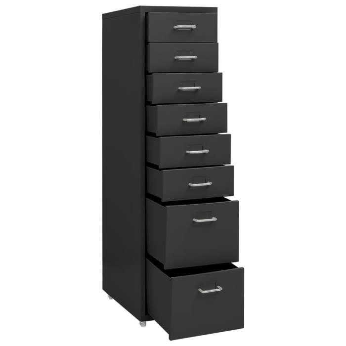 Remise 2026®Armoire à dossier Anthracite - Classeur mobile - Commode pour bureau - Anthracite - 28x41x109cm Métal 922 2071732