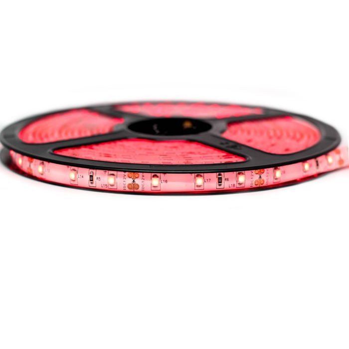 Ruban Professionnel 3528 -60 leds - 1 à 10 mètres - rouge (IP65) (Longueur: 1 mètre - Transformateur: Alimentation Inclus)