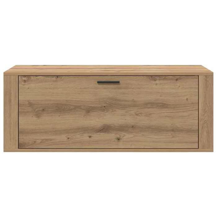 Elégant Meuble à chaussures Marron - Cabinet à chaussures chêne artisanal 100x35x38cm PRO8940941972351