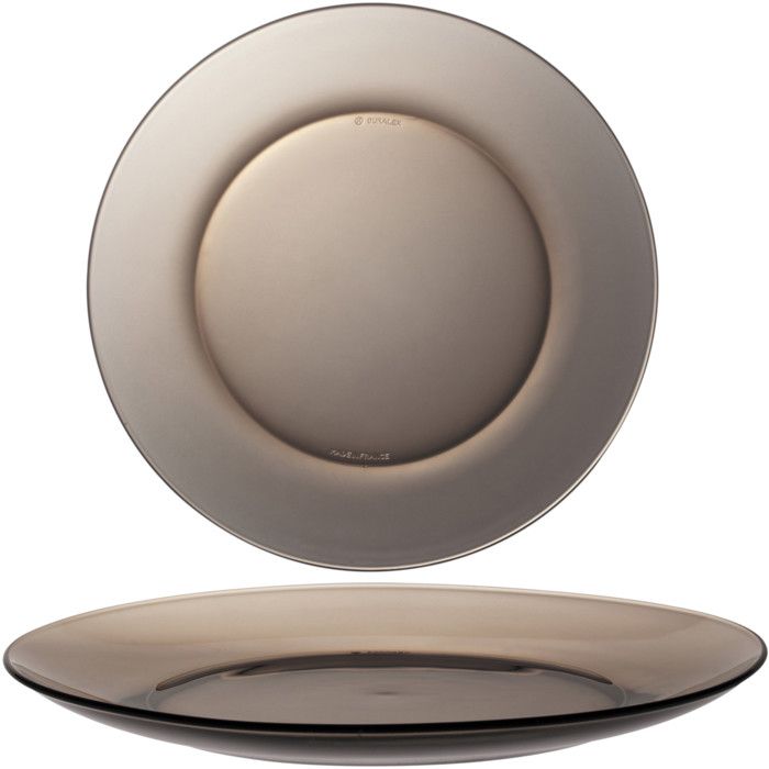 Assiette Duralex LYS SEPIA marron 235 x 20 mm - lot de 6 Assiette Duralex LYS SEPIA marron 235 x 20 mm - lot de 6