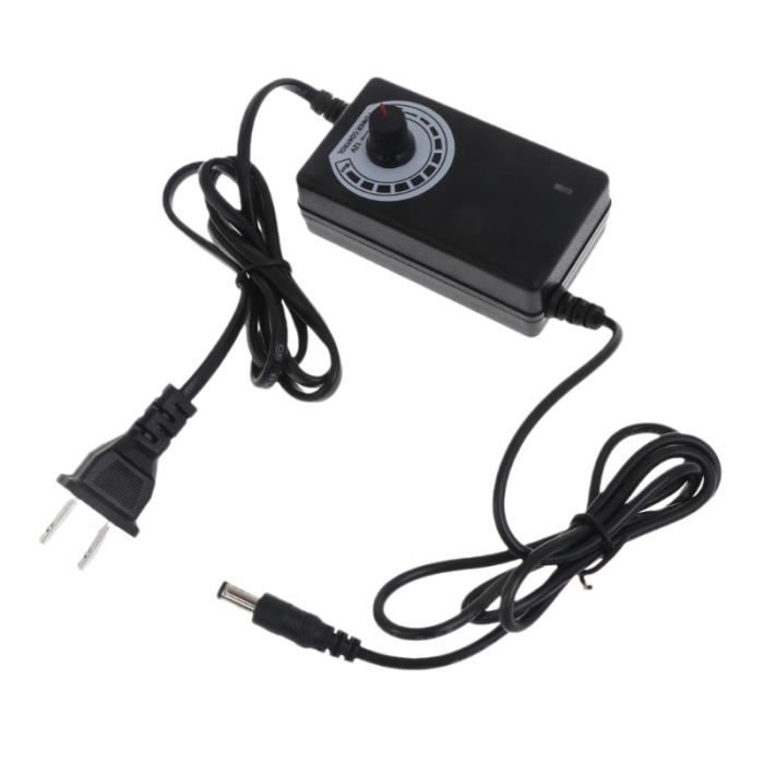 SoulBay Adaptateur Secteur De Rechange 12 V 1 A Avec 8 Embouts, Cordon D'alimentation Régulé Pour Bande Lumineuse LED, Caméra De Vidéosurveillance, Haut-parleur BT, GPS, Webcam, Routeur