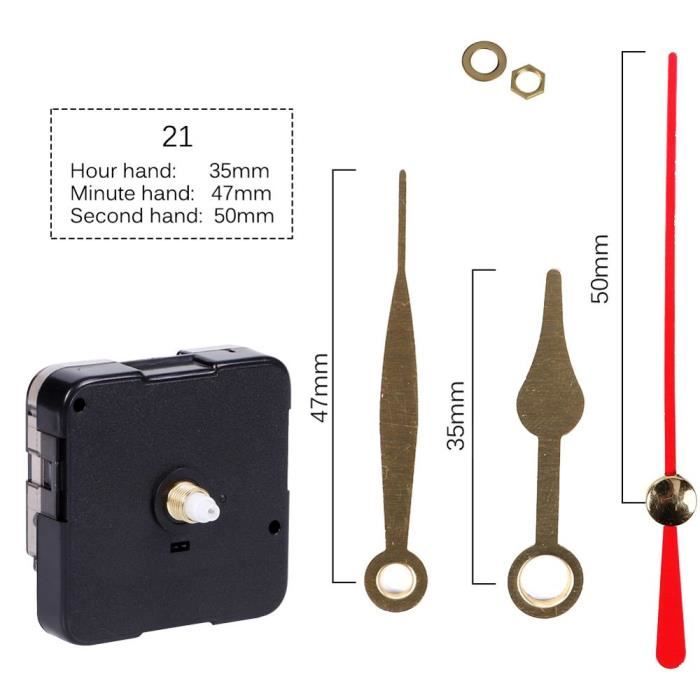 Focenat Kit de 7 mécanismes d'horloge, mécanisme d'horloge à quartz Focenat Kit de 7 mécanismes d'horloge, mécanisme d'horloge à quartz