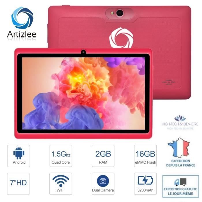 Tablette Éducative Ordinateur - Rose - 2 GB - 16 GB