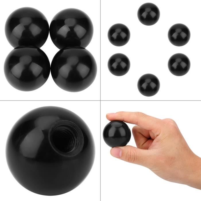 Lot De 10 Boutons De Serrage En Forme D'Étoile M4 En Plastique Noir