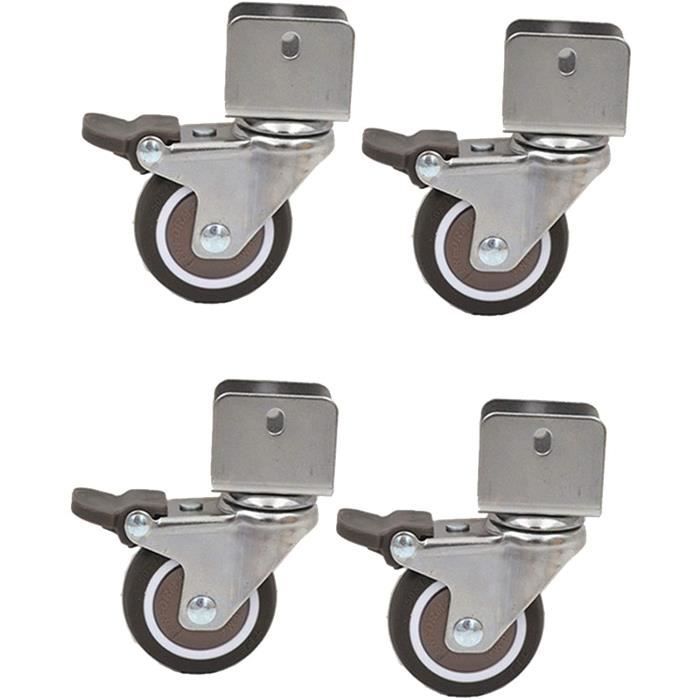 Anneau Support Plateau Micro-ondes Universel - 3 Pieds Avec Roulettes