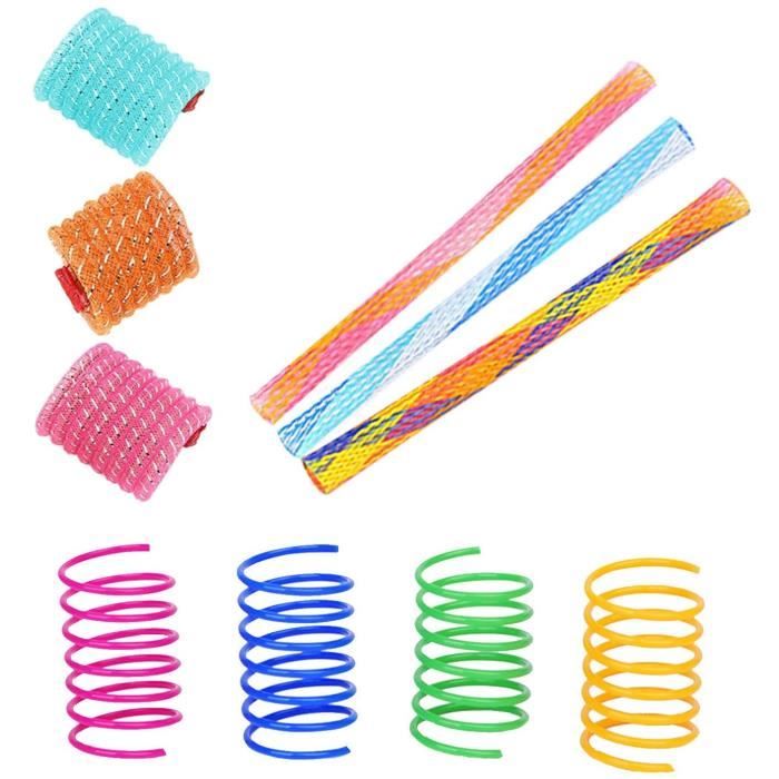 Jouet Ressort pour Chat Jouet Ressort Color de 10 Pi ces pour