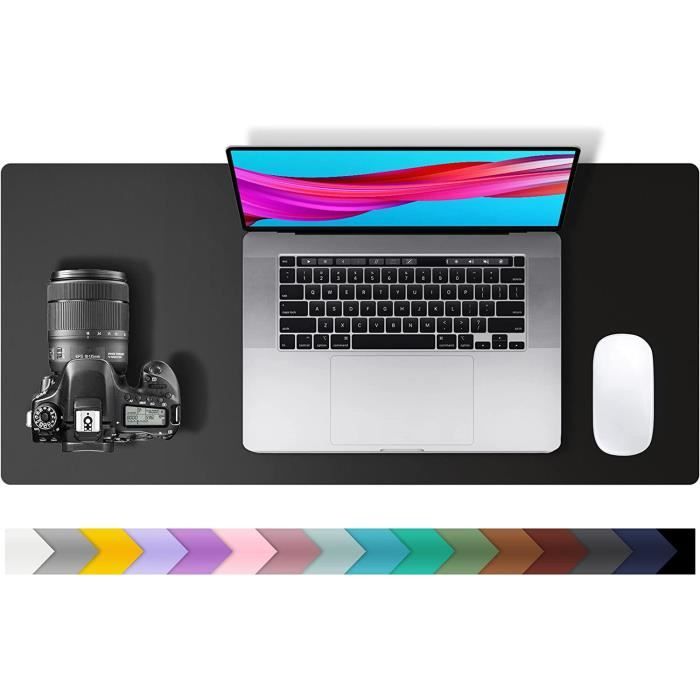 Sous-Main Multifonctionnel Pour Bureau - Grand Tapis De Souris, Clavier, Ordinateur Portable - Protection Des Bords Antidérapant, Surface D'Écriture