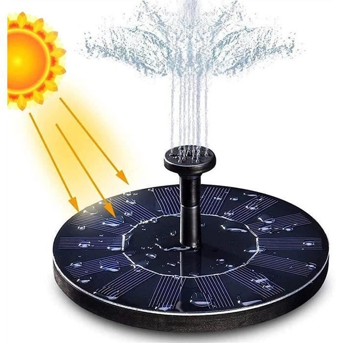 Fontaine Solaire Parapluie Décorative | Jardin Sans Fil Avec Pompe Et Effet Ruissellement