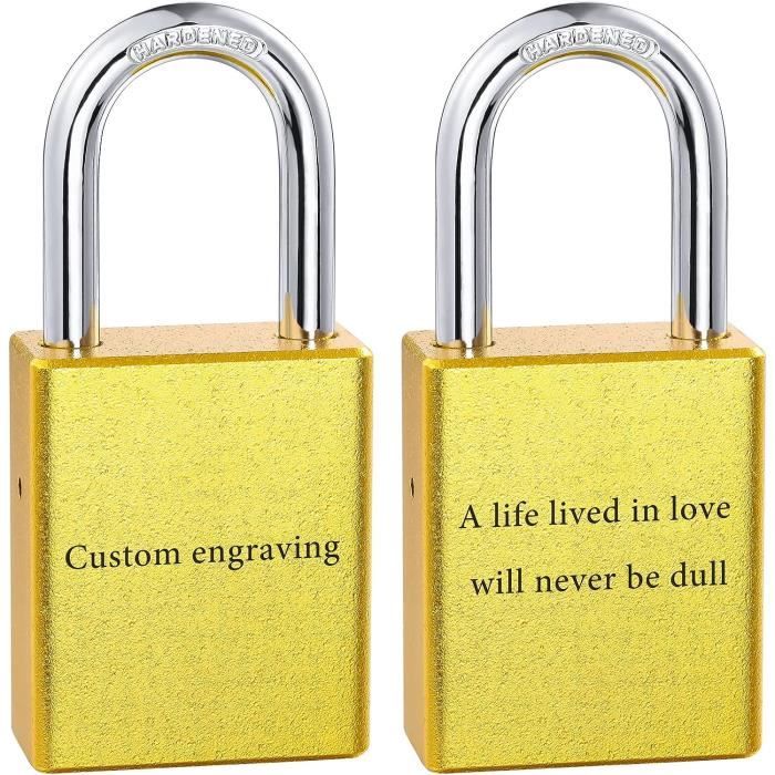 Idee Cadeau Couple 1 An Porte-clés Couple Personnalisé Gravé Message D'amour - Pour Homme/femme Cadeau Saint Valentin Original