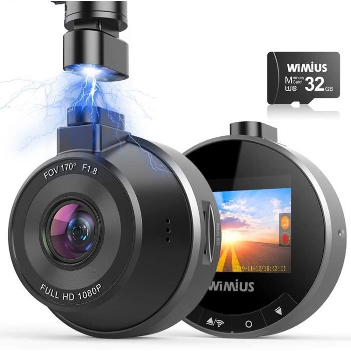 Caméra Voiture Embarquée WiFi, WiMiUS FHD 1080P DashCam Voiture 170 ...