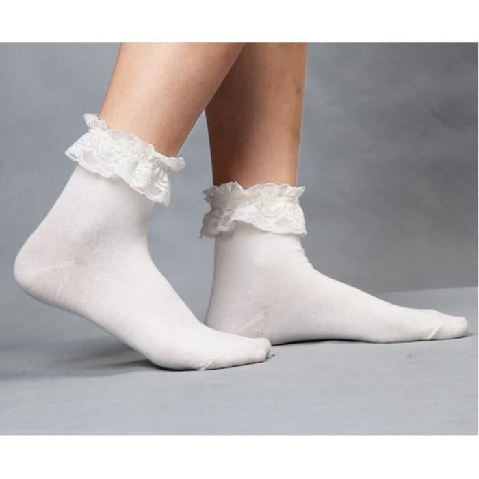Chaussette online froufrou femme