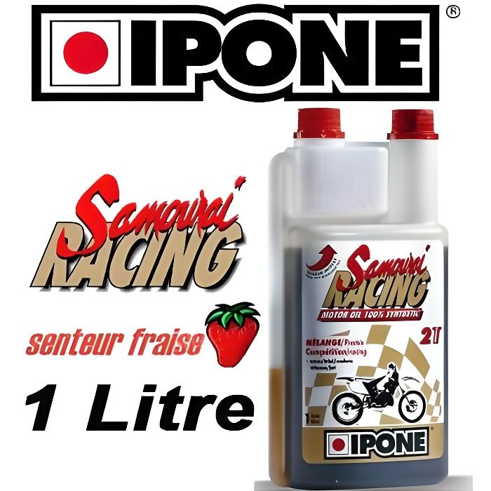 IPONE SAMOURAI Fraise HUILE 2 TEMPS Scooter Moto - Cdiscount Auto