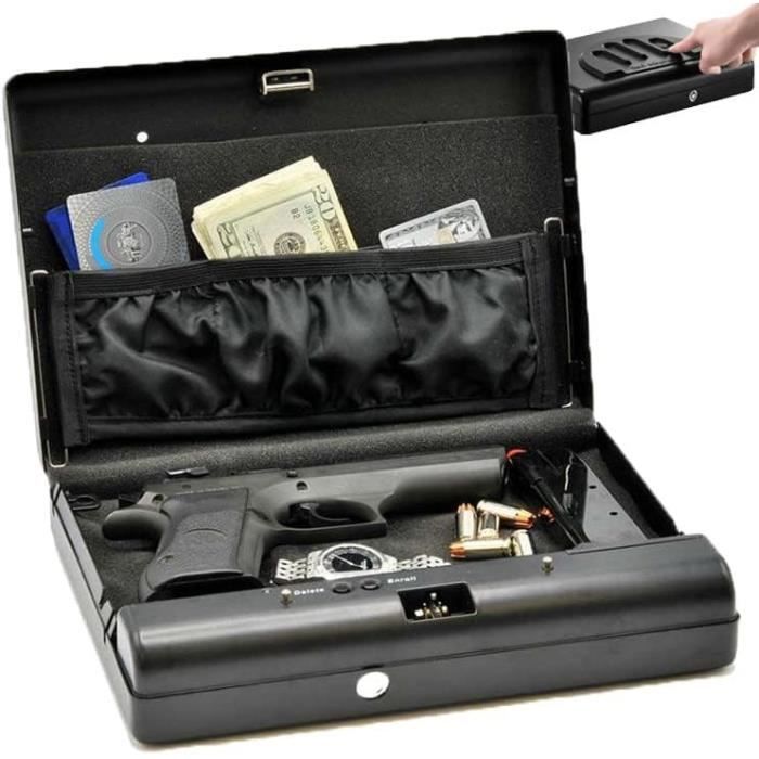 Coffre-fort Biométrique GunVault MicroVault XL Pour Pistolet - Noir - Occasion Fonctionnel