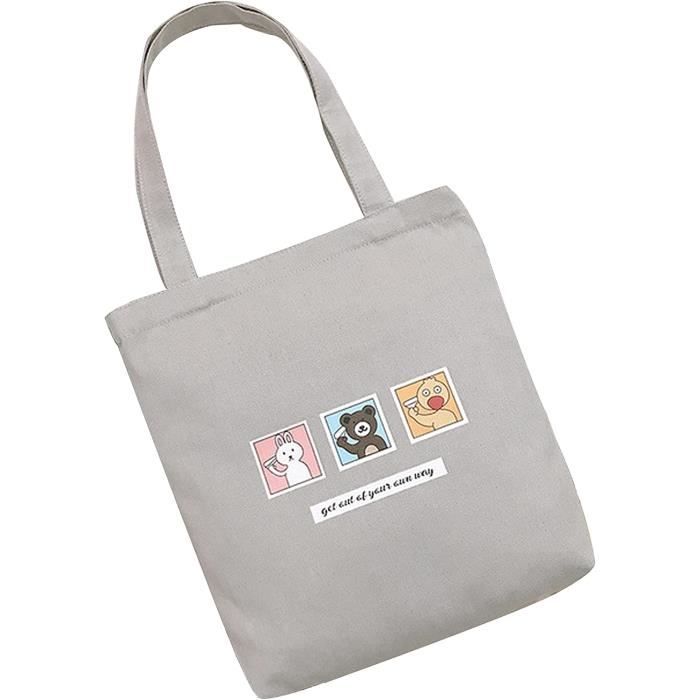 Sac Léopard Femme TAIHOBO 33x52cm - Cabas Plage Grande Capacité - Toile Réutilisable - Style Tendance