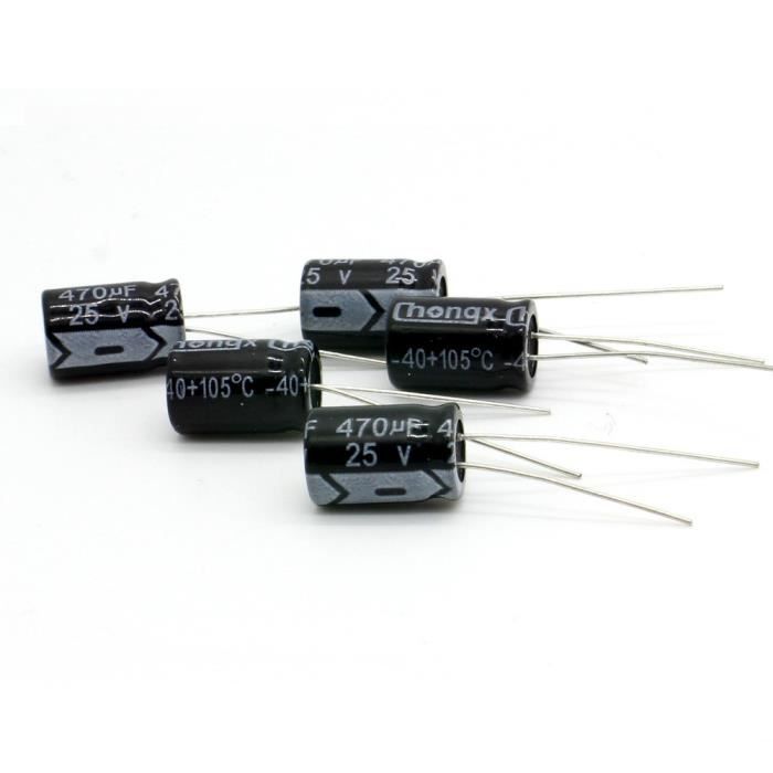 Lot De 5 Condensateurs Chimiques 390 µF 400V 85°C