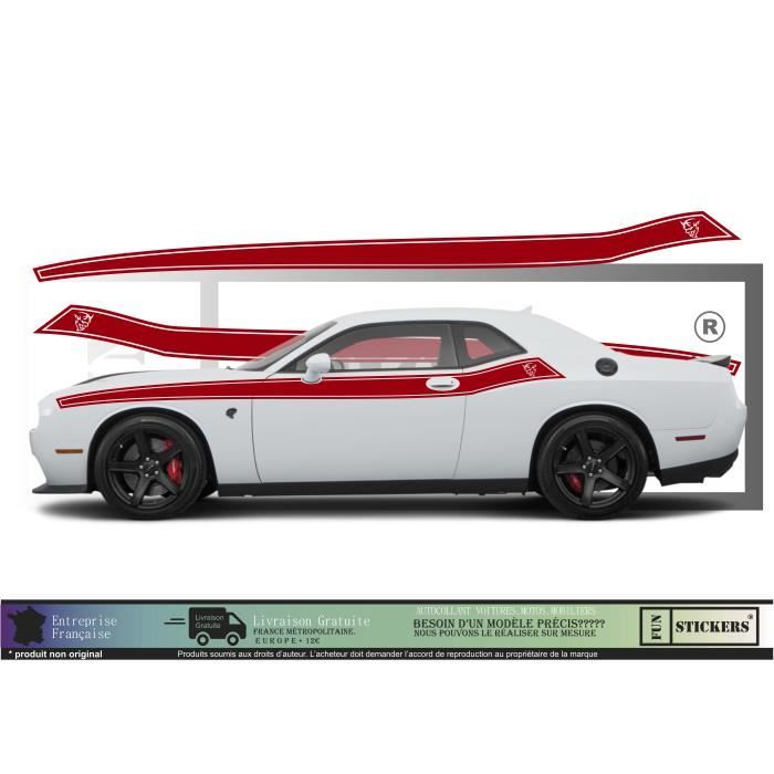 Kit 2 Adhésifs AMG - 300x30 Mm - Autocollants Pour Mercedes