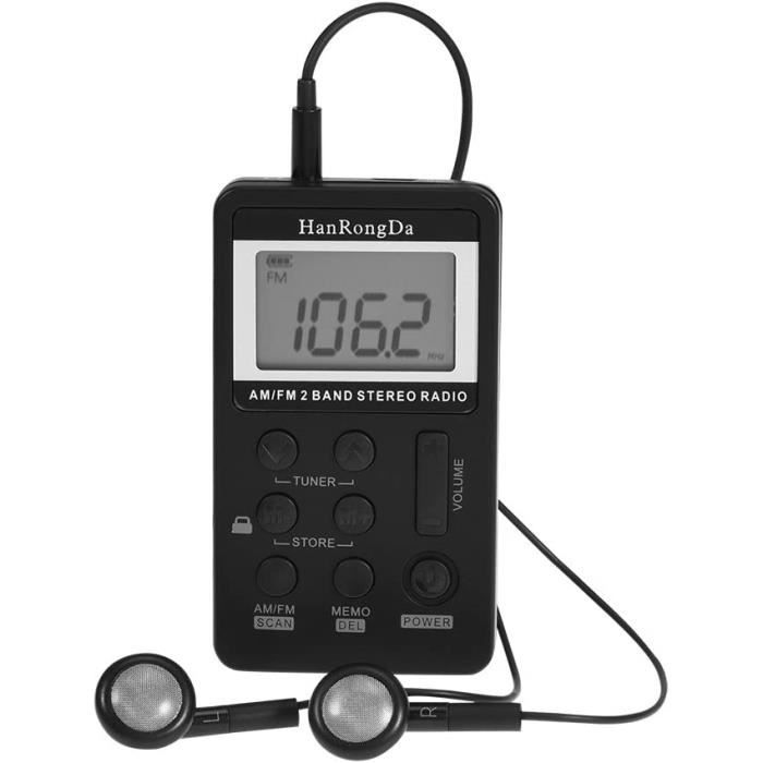 Radio FM de poche TRAHOO - Récepteur portable 64-108MHz - Son clair