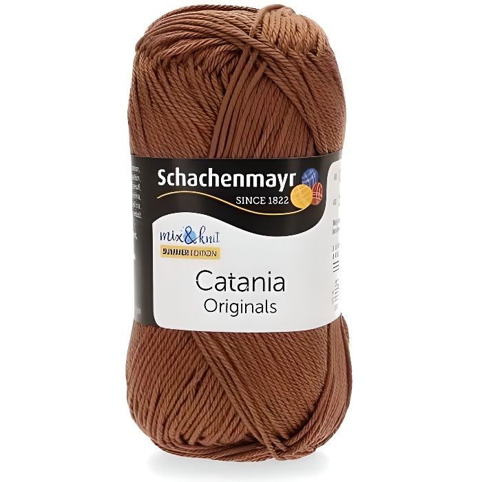 Fil à tricoter catania marron camel 100% coton (00438) amigurimi pelote  laine crochet - Cdiscount Beaux-Arts et Loisirs créatifs