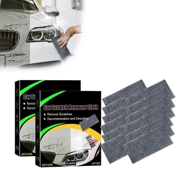 12 Chiffons Nano Sparkle Pour Voiture - Nettoyage Et Élimination Des Micro-Rayures, Compatible Toutes Couleurs