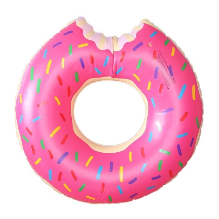 2 Bouées Piscine Donuts 80 Cm – Enfant Et Adulte – PVC Gonflable, Bleu Et Vert – Plage, Vacances, Fêtes