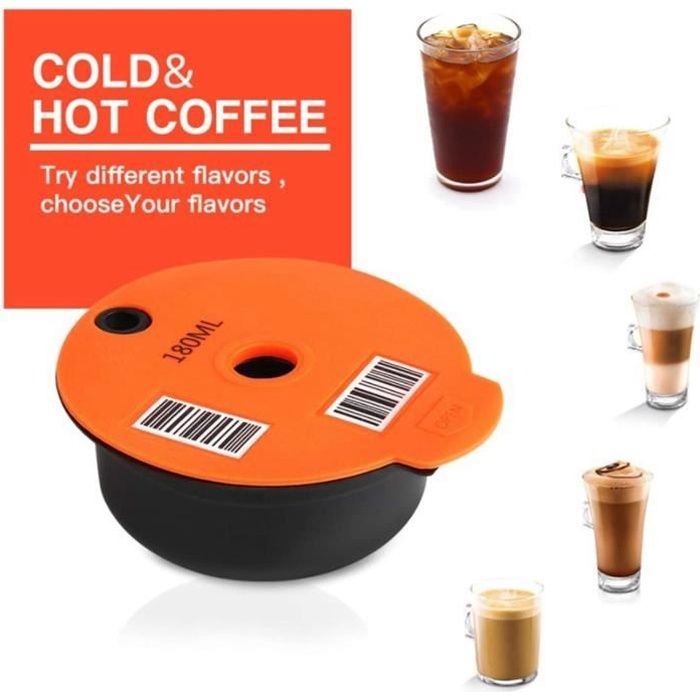 Réutilisable PP Café Capsule Pod avec Slicone Couvercle pour Bosch Tassimo  Machine, Faire Votre Café Préféré 60 ml - Cdiscount Maison