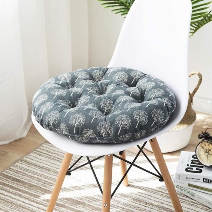 HFAFRZ Lot De 2 Coussins De Chaise Forme Ronde Coussin D/'Assise Confortable Coussins De Chaise pour L/'IntéRieur Et L/'ExtéRieur,A,40x40cm