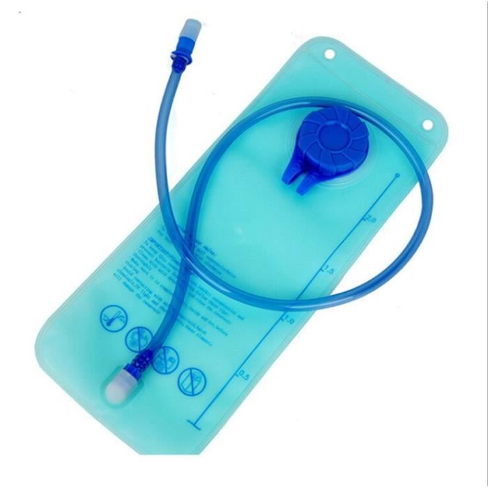 TOPTACPRO Vessie Hydratation 2L - Réservoir D'Eau TPU Sans BPA Pour Sac à Dos Randonnée Vélo Course