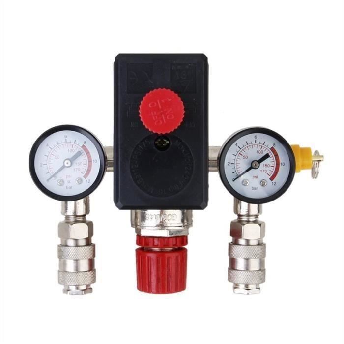Régulateur De Pression D'Air Avec Jauge 0-10 Bar - Régulateur Compresseur Pour Pulvérisateur Peinture G1/4