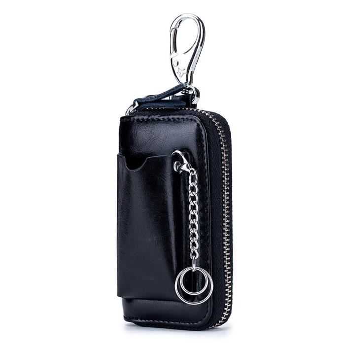 Porte-clés En Cuir Véritable Homme/femme - Étui Pour Clés Auto, Maison Et Cartes - Unisexe