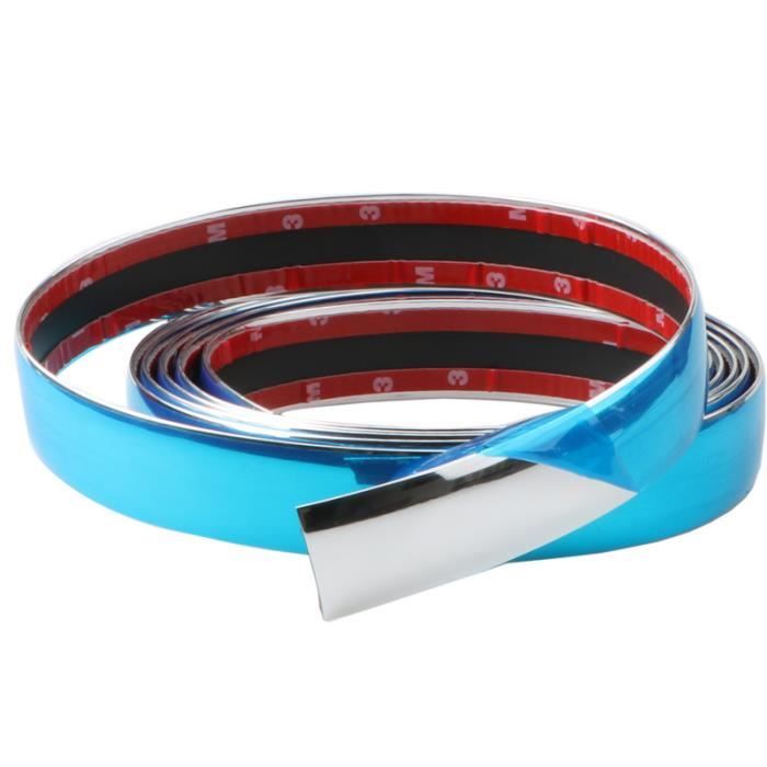 Bande De Protection Chromée Pour Bord De Porte Voiture – 6 Mètres, PVC Souple – Anti-rayures Et Décorative