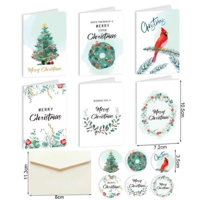 Carte Noel Avec Enveloppe 3D Cartes De Voeux Noel 3 Pièces Christmas