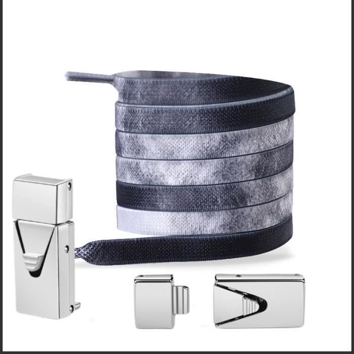 Lacets à Verrouillage Rapide – Système Rotatif Sans Nœud, Noyau Acier – Pour Baskets Et Chaussures Sport