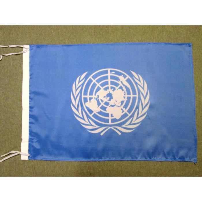 DRAPEAU NATIONS UNIES 150 X 90 CM - DISPONIBLE BOUTIQUE MEGACOM-IK