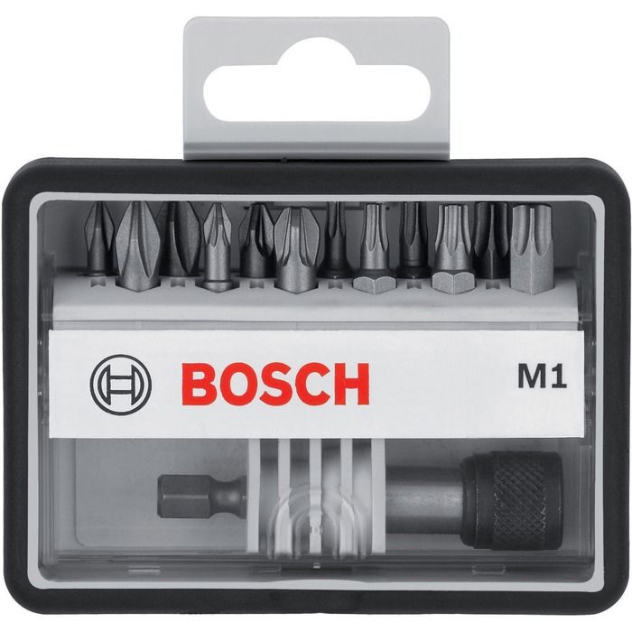 Set de 12 embouts de vissage Extra dure Robust Line PH PZ Torx 25 mm et 1 accessoire BOSCH 2607002563 - vue 2