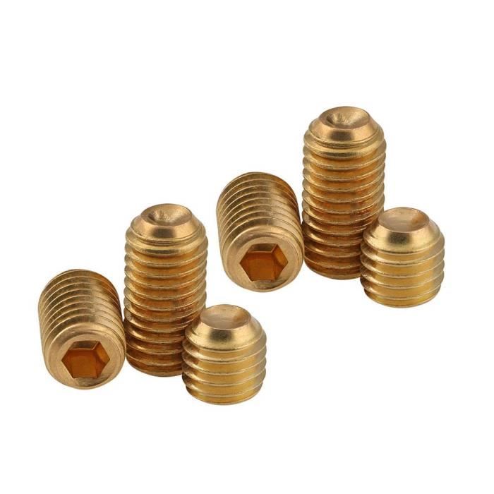 Vis à Tête Fraisée (grub Screws) BSW Whitworth - Point Coupe, Acier Haute Traction - Tailles 3/16 Et 1/4 - Lot