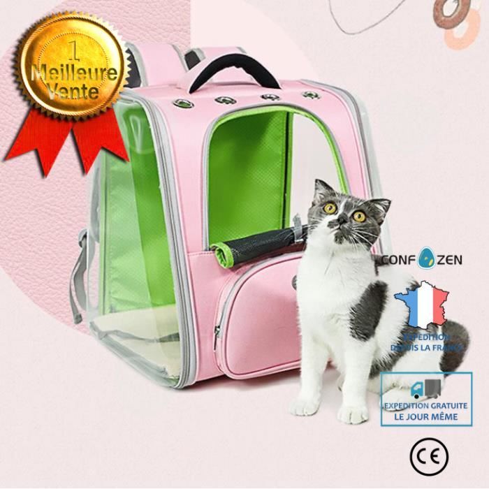 Confo® Sac Transport Chat À Capsule Spatiale Transparente Pour Animal De Compagnie Sac À Dos Portable Pour Animal Sécurisé