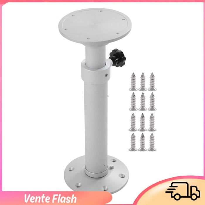 MARVIX Système Pieds Table Amovibles Pivotants 360° - Base Réglable Pour Camping-Car T5 T6, Caravane & Bateau