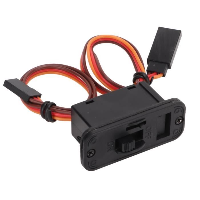 Interrupteur RC Marche/arrêt Avec Prise XT60 – Pour Voiture, Avion, Bateau Télécommandé, 18 AWG